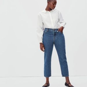 Everlane The 90's Cheeky Straight Jean 100% Organic Cotton SZ 30 Crop EUC